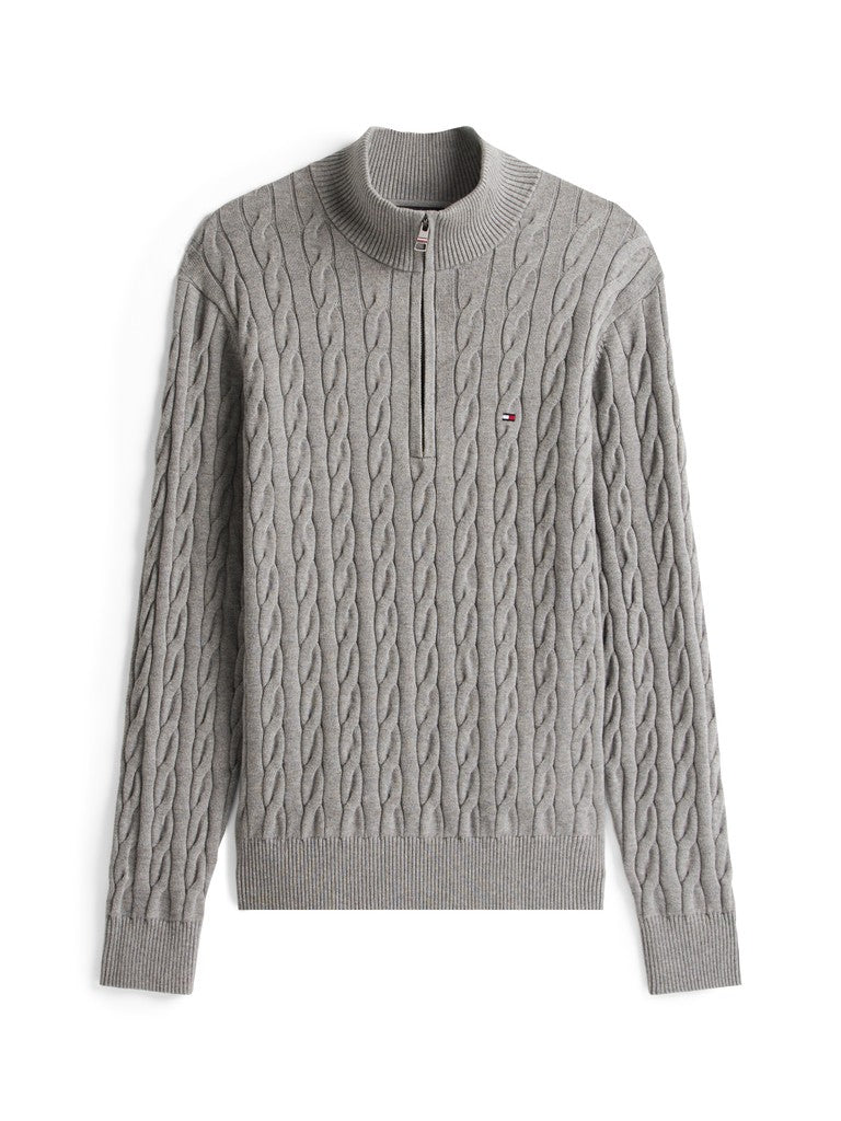 Tommy Hilfiger Cotton Cable 1/4 Zip Knit