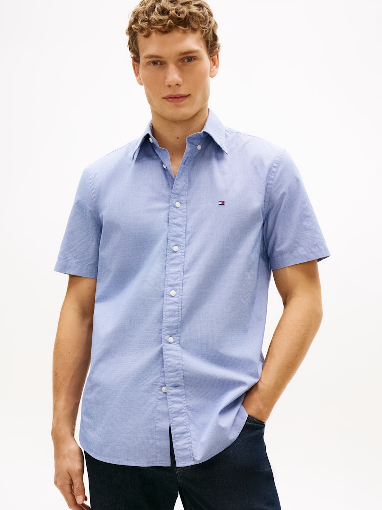 Tommy Hilfiger Poplin Houndstooth S/S Shirt