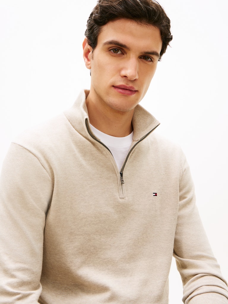 Tommy Hilfiger Essential Zip Mock 1/4 Zip