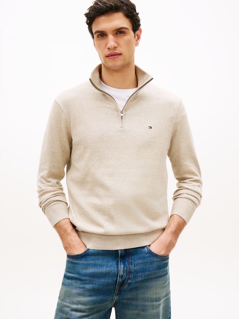 Tommy Hilfiger Essential Zip Mock 1/4 Zip