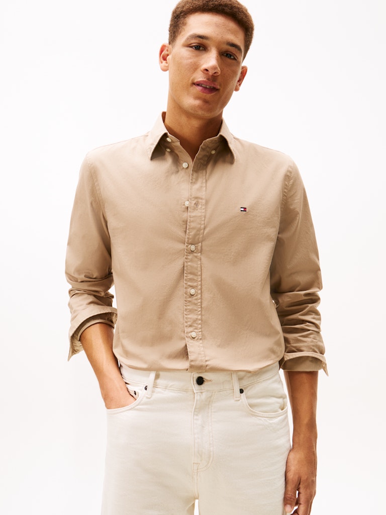 Tommy Hilfiger Solid Poplin Shirt