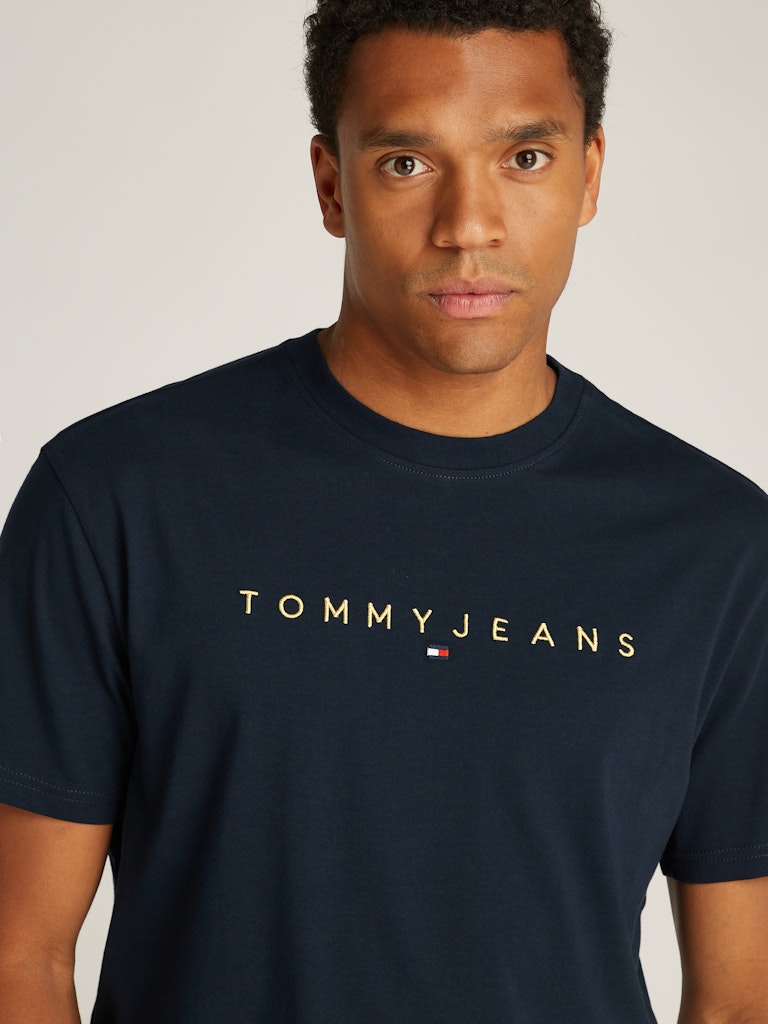 Tommy Jeans Reg Gold Linear Logo T-Shirt