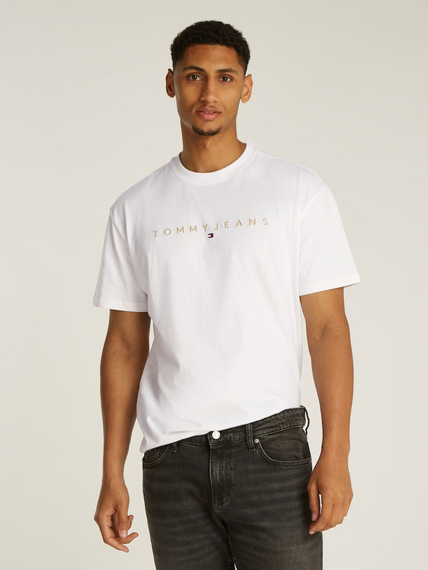 Tommy Jeans Reg Gold Linear Logo T-Shirt