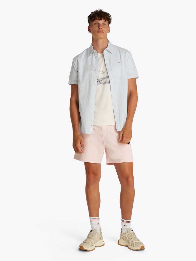Tommy Jeans Linen Blend Stripe S/S Shirt