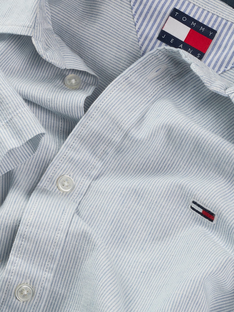 Tommy Jeans Linen Blend Stripe S/S Shirt