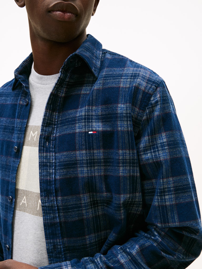 TommyJeans Check Cord Shirt