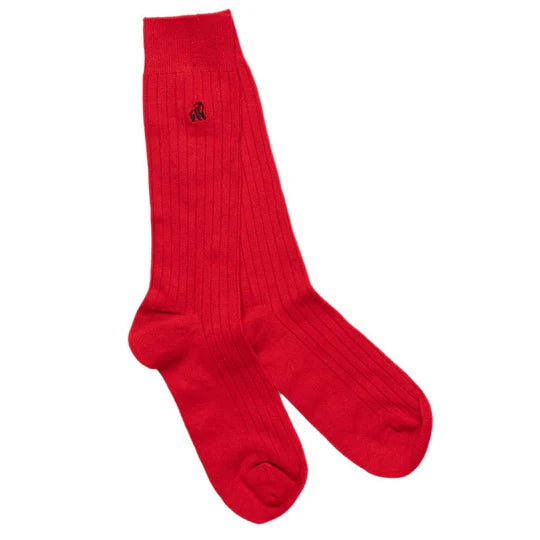 Swole Panda Classic Red Socks