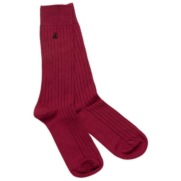 Swole Panda Deep Burgandy Socks