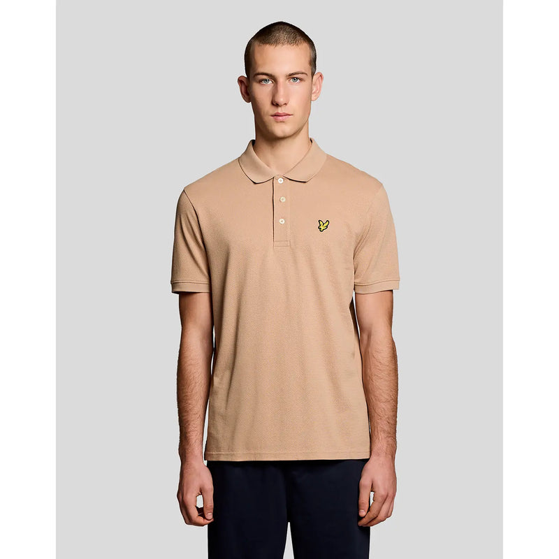 Lyle & Scott Popcorn Jacquard Polo Shirt