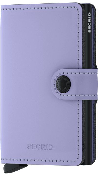 Secrid Matte Miniwallet in Lilac & Black