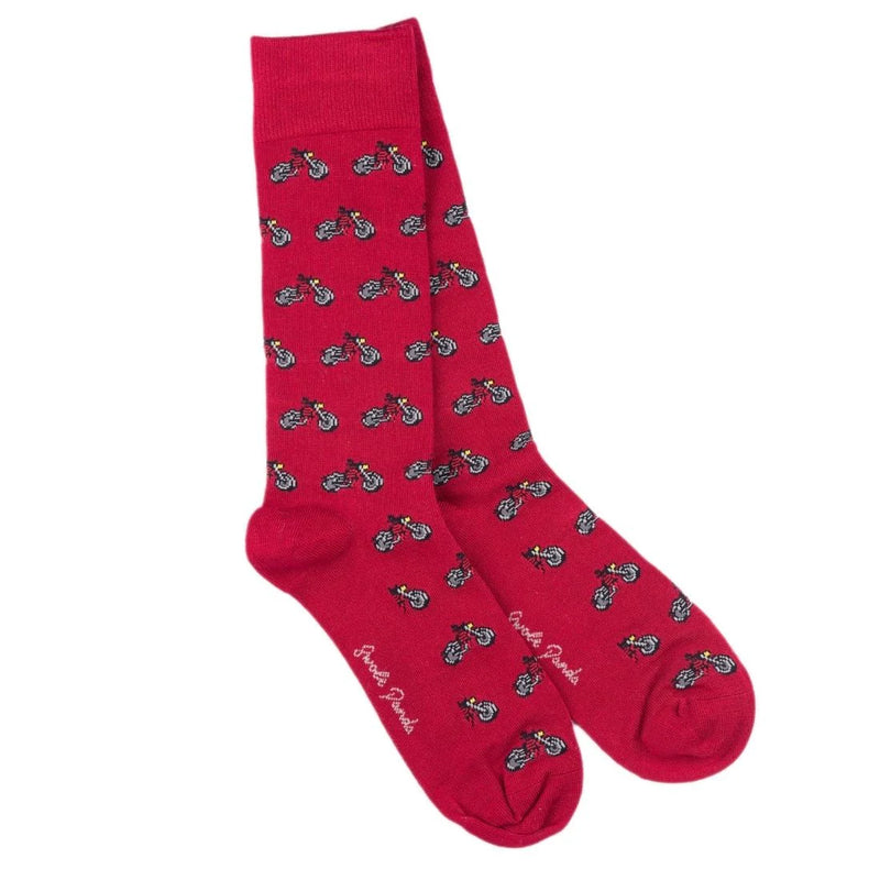 Swole Panda Motor Bike Bamboo Socks