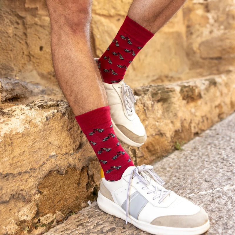 Swole Panda Motor Bike Bamboo Socks