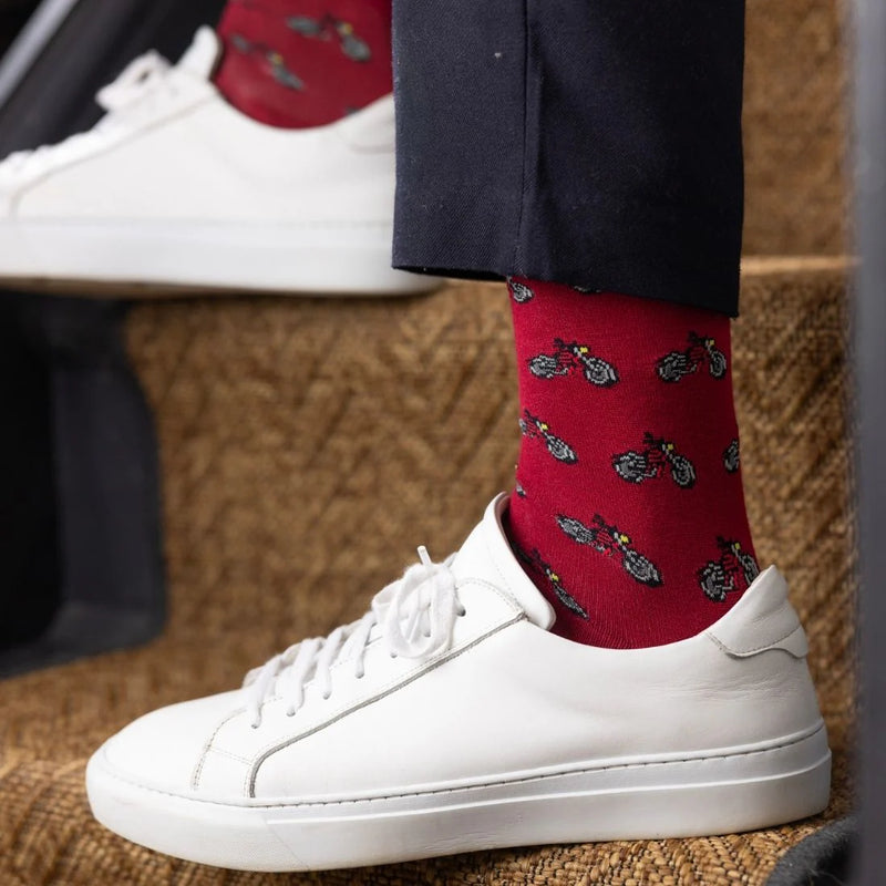 Swole Panda Motor Bike Bamboo Socks