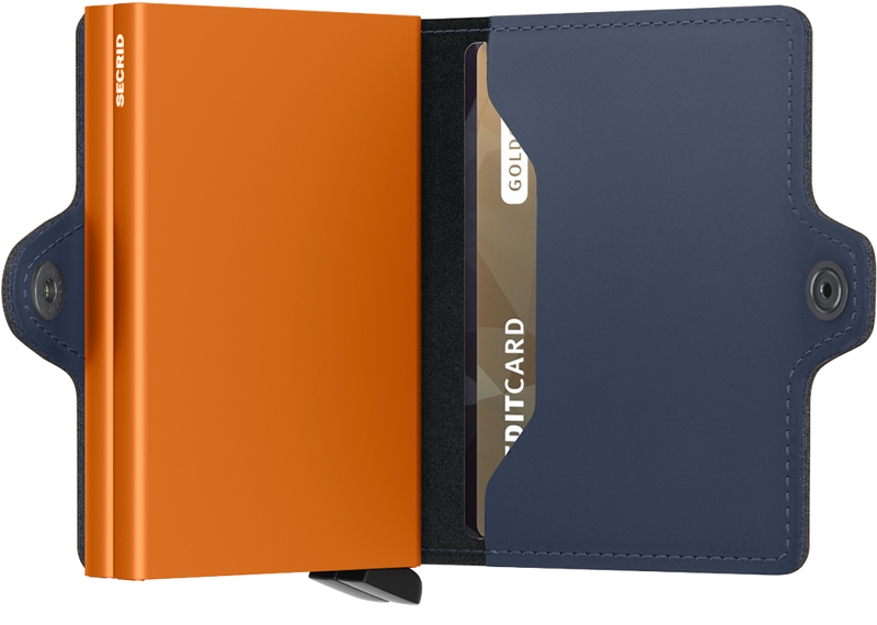 Secrid Matte Twinwallet Blue/Orange