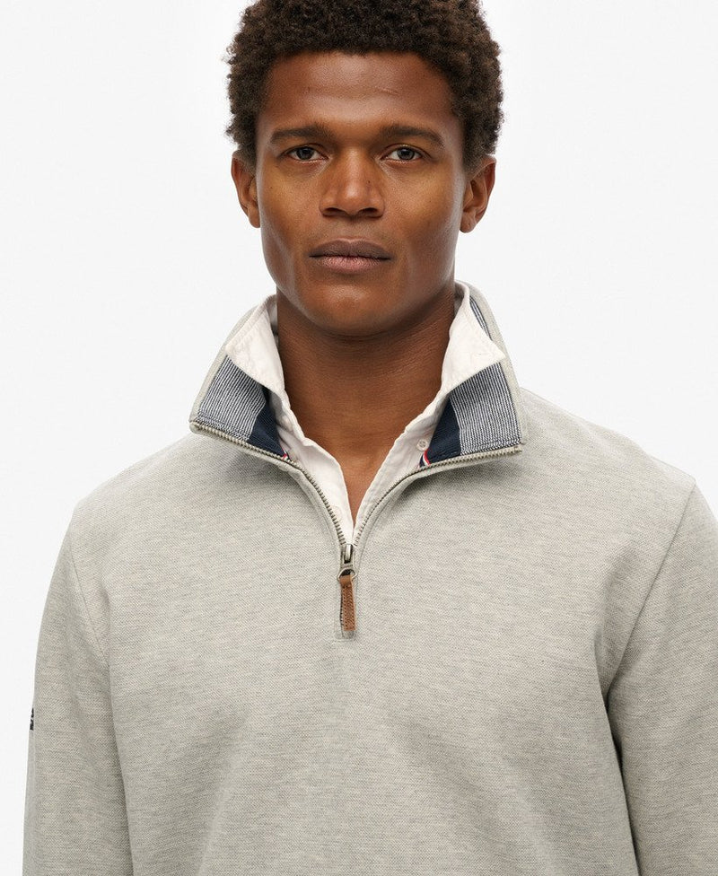 Superdry Essential Pique Half Zip Sweater