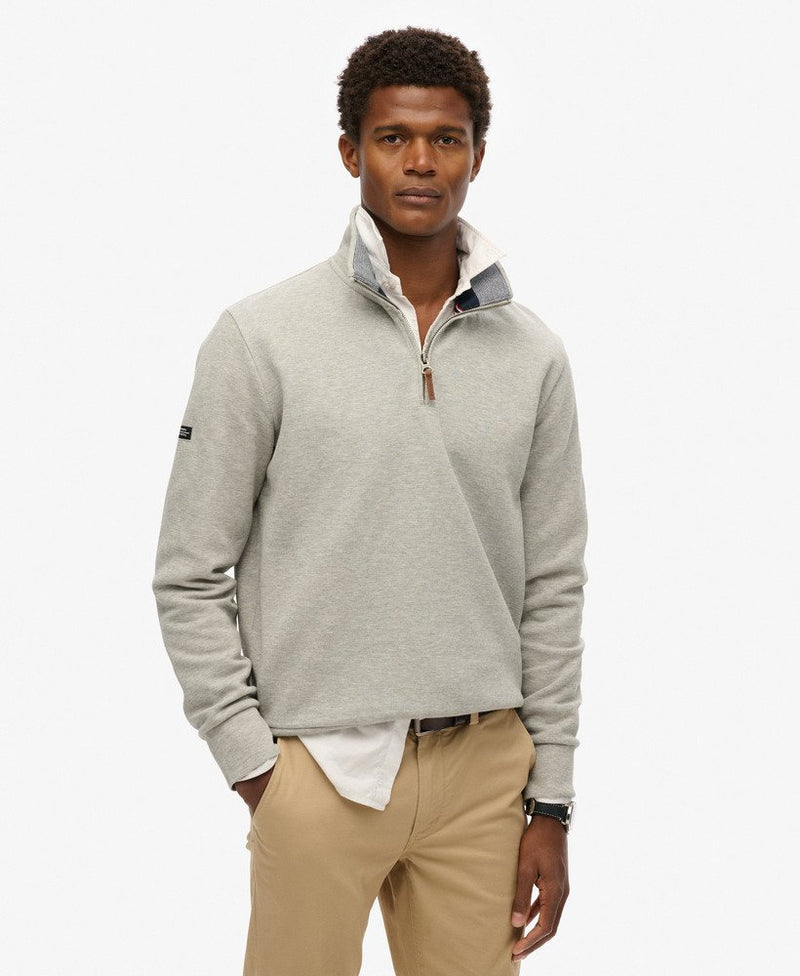 Superdry Essential Pique Half Zip Sweater