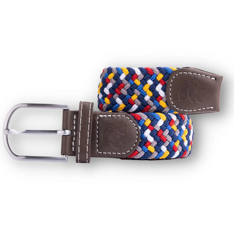 Numney Men's Luxury Belt - Red Leather, Wolf Head Buckle, 1.38 Inch Width, Adjustable (30-48 Inch Waist)