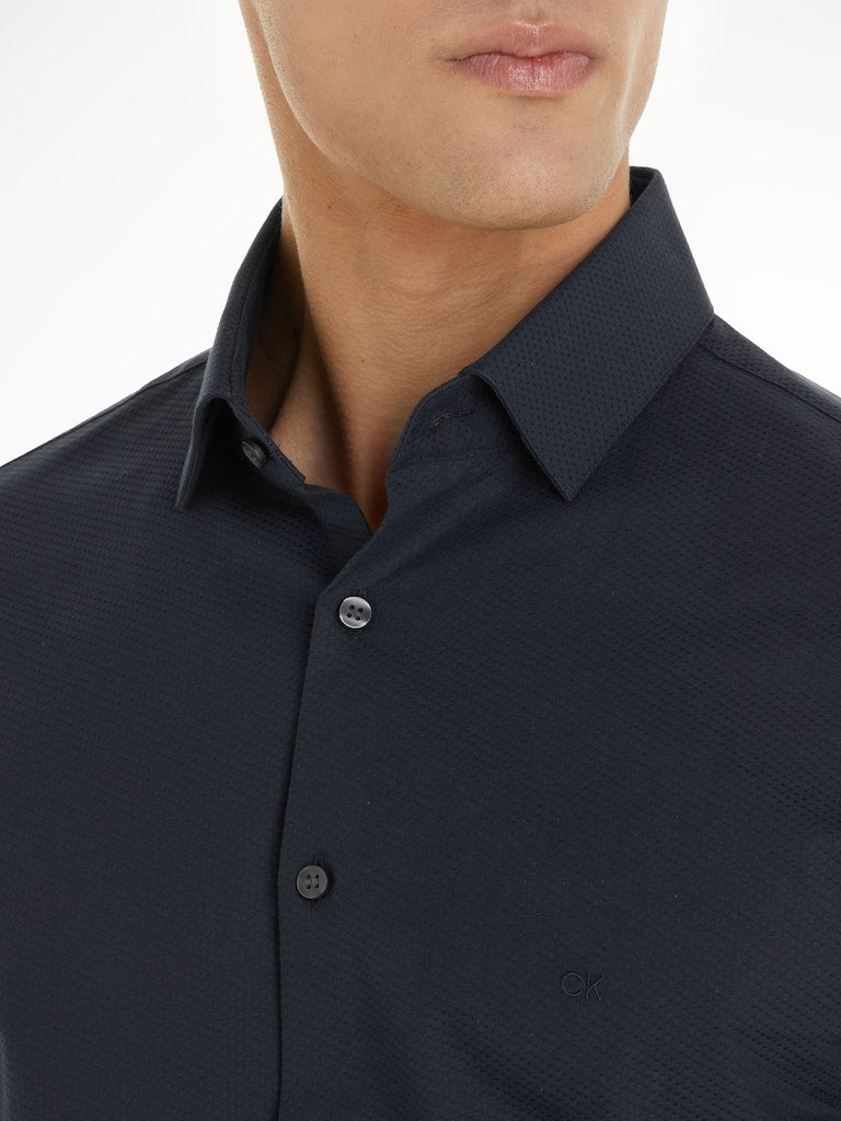 Calvin Klein Structure Easy Care Slim Shirt