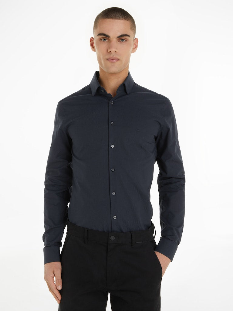 Calvin Klein Structure Easy Care Slim Shirt